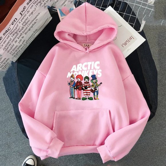 Comfortable Rock Arctic Monkeys Print Hoodie Hip Hop Coats Rapper Sweater Unisex - Picture 7 of 10